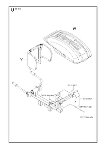 Guards Diagram and Parts List for CS2512 (1301 & Above)(2013-04) Husqvarna Circular Saw