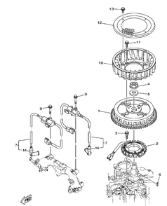 Part Location Diagram of 596848501 Husqvarna Stator Assy