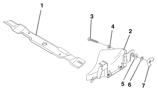 Mower Mulcher Kit Diagram and Parts List for MK3 2000-01 Husqvarna Lawn Tractor Accessories