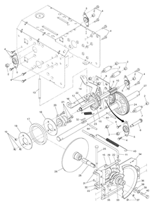 Drive Diagram and Parts List for 9027STE (961910003-01)(2012-11) Husqvarna Snow Blower
