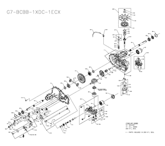 Complete Product Diagram and Parts List for G7-BCBB-1XDC-1ECX  Husqvarna Engine
