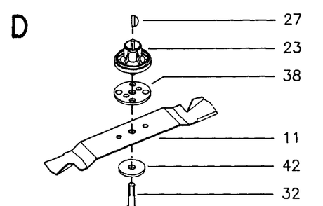 Cutting Equipment Diagram and Parts List for JET46R  Husqvarna Lawn Mower