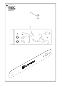 Tools Diagram and Parts List for K960CHAIN 2008-03 Husqvarna Circular Saw