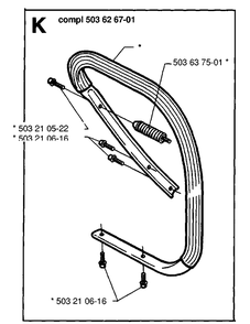 Part Location Diagram of 503637501 Husqvarna Antivibration Element