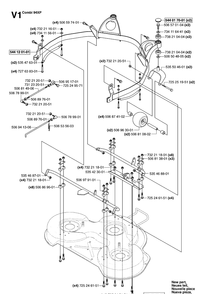 94cm Cutting Deck 2 Diagram and Parts List for PR15 (953535001)(2004-01) Husqvarna Lawn Mower