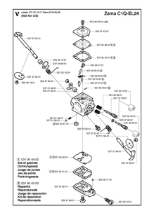 Carburetor 2 Diagram and Parts List for 326RX 20061400001-20070100000 Husqvarna Brush Cutter