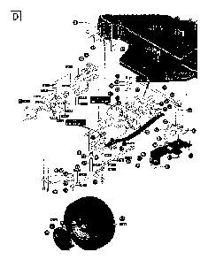 Drive Diagram and Parts List for LT4140H 1995-03 Husqvarna Lawn Tractor