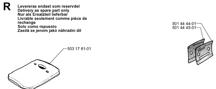 Accessories 2 Diagram and Parts List for 61 19993100001-20014000000 Husqvarna Chainsaw