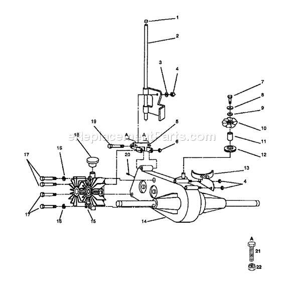Page J Diagram and Parts List for YTH142 (H14H44A) (954000352) (1991-08) Husqvarna Lawn Tractor