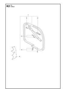 Handle 1 Diagram and Parts List for 372 2011-05 Husqvarna Chainsaw