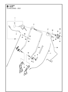 Part Location Diagram of 585000201 Husqvarna Wiring