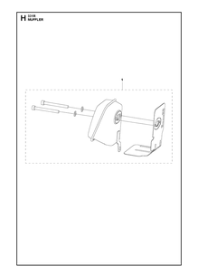 Muffler Diagram and Parts List for 331R (967866501)(20191400001-Current) Husqvarna Edger