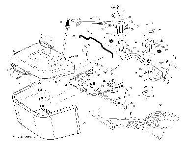 Bagger Diagram and Parts List for CTH200TWIN (96061022701)(2008-11) Husqvarna Lawn Tractor