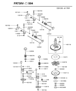 Valve And Camshaft Diagram and Parts List for FR730V-ES04 2018-11 Husqvarna Engine