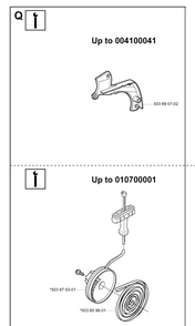 Service Updates Diagram and Parts List for 346XP 20032200001-20041000000 Husqvarna Chainsaw