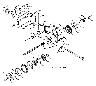 Drive Diagram and Parts List for 11527SB96193006400 2010-06 Husqvarna Snow Blower