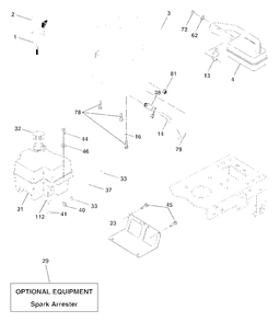 Engine Diagram and Parts List for YTH1542 (954567048-D)(2001-11) Husqvarna Lawn Tractor