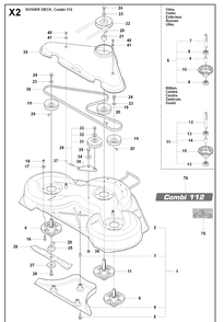 Part Location Diagram of 5441131-01 Husqvarna Cutting Deck