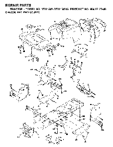 Chassis And Enclosures Diagram and Parts List for YTH1542A (954567048)(2000-11) Husqvarna Lawn Tractor