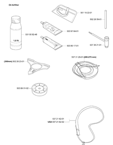 Accessories Diagram and Parts List for 335RJX 2006-05 Husqvarna Trimmer