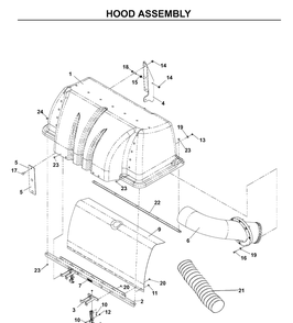 Bagger 11 Diagram and Parts List for 111280 2005-03 Husqvarna Lawn Tractor Accessories
