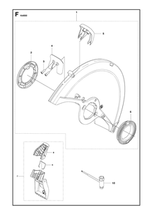 Guards Diagram and Parts List for K4000 2018-03 Husqvarna Lawn Tractor Accessories