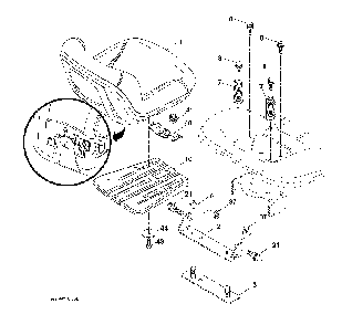 Seat Diagram and Parts List for YTH2754T (96041006202)(2009-02) Husqvarna Lawn Tractor