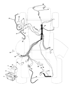 Electrical Diagram and Parts List for YTH2148-LO21H48C (954572035)(2005-01) Husqvarna Lawn Tractor