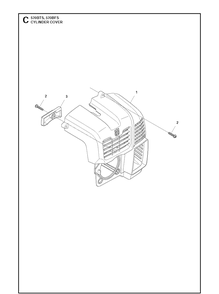 Cylinder Cover Diagram and Parts List for 570BTS 20111800001-Current Husqvarna Leaf Blower / Vacuum