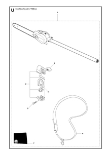 Accessories 3 Diagram and Parts List for 326P 20080900001-current Husqvarna Pole Saw