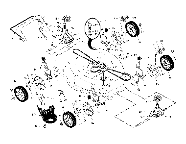 Drive control/gearcase/wheels Diagram and Parts List for HU675AWD-96145001500  Husqvarna Lawn Mower