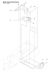 Cover Diagram and Parts List for R15-V2AWD 2008-01 Husqvarna Lawn Tractor