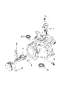 Crankcase Diagram and Parts List for 917376823  Husqvarna Lawn Mower