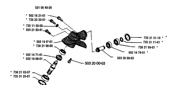 Part Location Diagram of 735312501 Husqvarna 