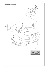 Part Location Diagram of 531008592 Husqvarna Support