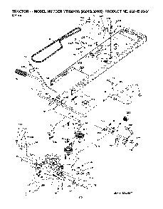 Drive Diagram and Parts List for YTH20K4696045000405 2008-01 Husqvarna Lawn Tractor