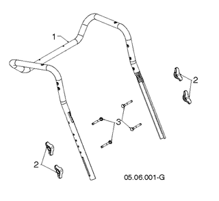 Handle Diagram and Parts List for ST227P (96191008805)(2019-03) Husqvarna Snow Blower
