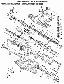 Page J Diagram and Parts List for 4P6D9A 1995 Husqvarna Lawn Tractor