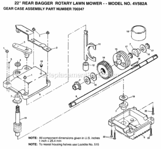 Page D Diagram and Parts List for 4V582A 1999 And Before Husqvarna Lawn Mower