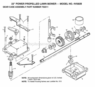Page A Diagram and Parts List for 4V582B 1999 And Before Husqvarna Lawn Mower