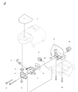 Carburetor And Air Filter Diagram and Parts List for 327LX 20080900001-Current Husqvarna Edger