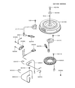 Electrical Diagram and Parts List for FR600V-AS11 2017-09 Husqvarna Engine
