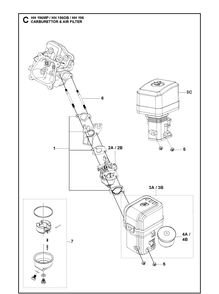 Part Location Diagram of 599349079 Husqvarna Element - for engine: 970505301
