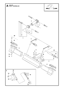 Snow / Dozerblade Diagram and Parts List for DXR250 (12 & Above)(2013-08) Husqvarna Demolition Hammer