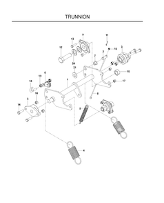 Power Train 2 Diagram and Parts List for SC18 (968999510)(2010-09) Husqvarna Lawn Tractor Accessories