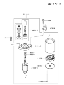Starter Diagram and Parts List for FS481V-BS55 2017-09 Husqvarna Engine