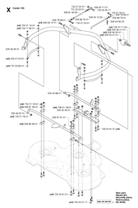 Protection Frame Diagram and Parts List for R15-V2AWD (965080101)(2006-05) Husqvarna Lawn Tractor