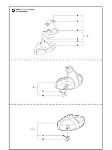 Accessories 2 Diagram and Parts List for 326LDX 20091800001-Current Husqvarna Edger