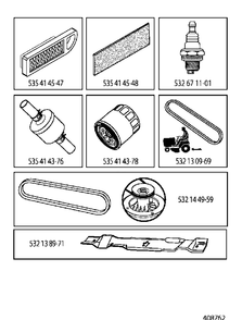 Frequently Used Parts Diagram and Parts List for YTH150 (96041002103)(2009-10) Husqvarna Lawn Tractor
