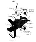 Page J Diagram and Parts List for 50 1983-01 Husqvarna Chainsaw
